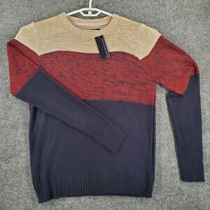 Signature Studio Sweater Mens XL‎ W515499S Cream Colorblock NEW